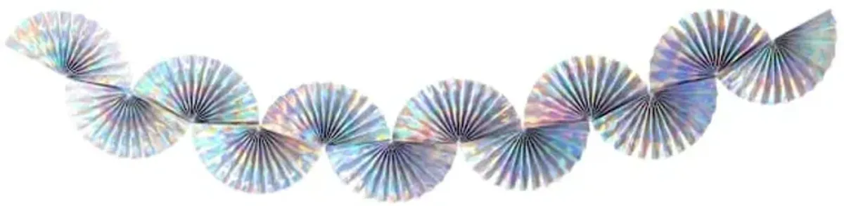 Iridescent Paper Fan Banner