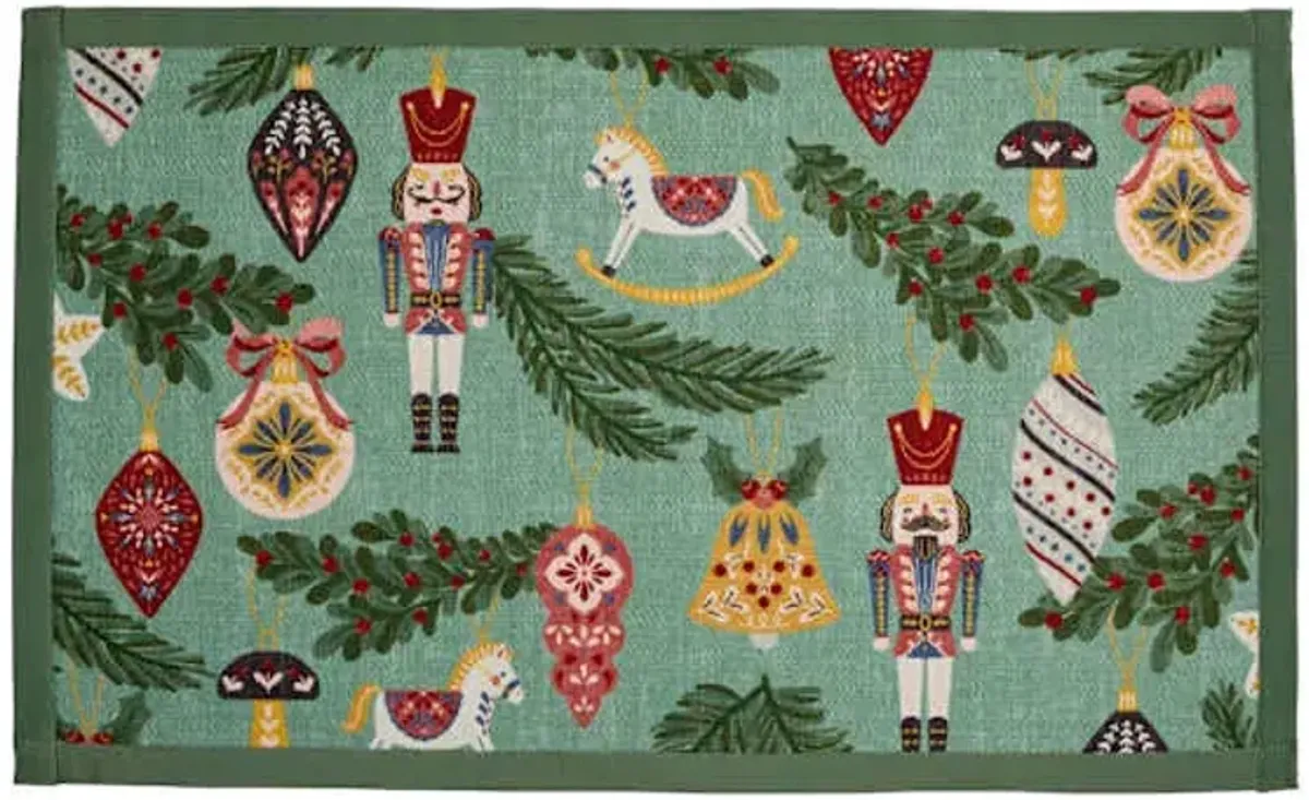 Greenery & Ornaments Kitchen Mat, 18x30
