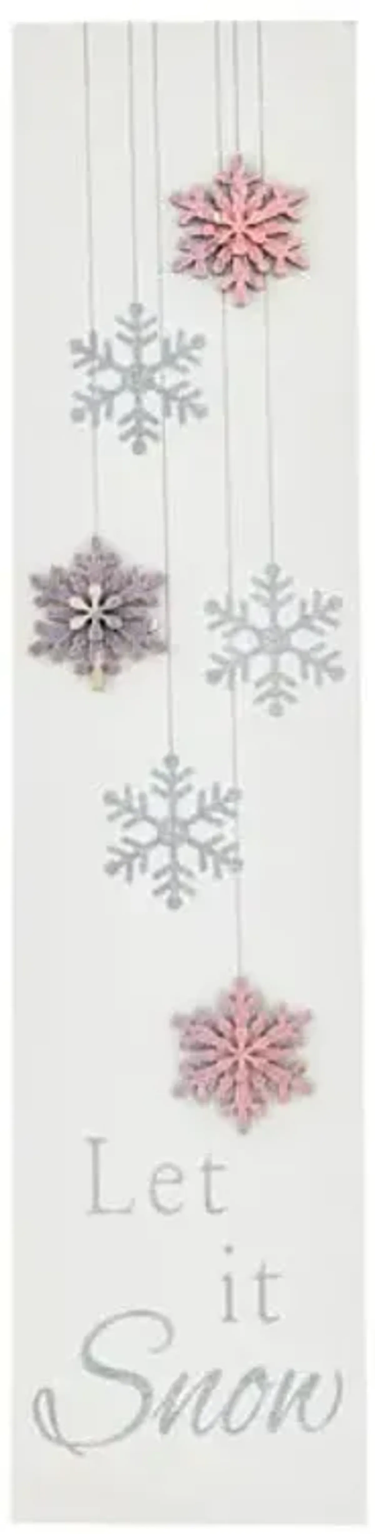 Arctic Wonderland Let It Snow Porch Leaner, 4'