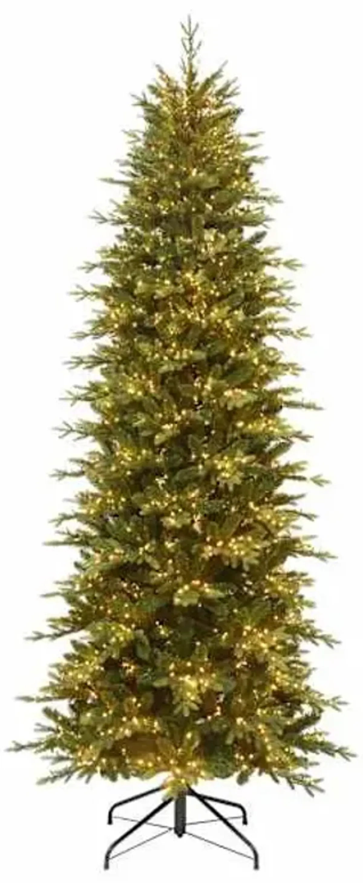 (C13) Pre-Lit Slim Bradley Spruce Christmas Tree, 9'