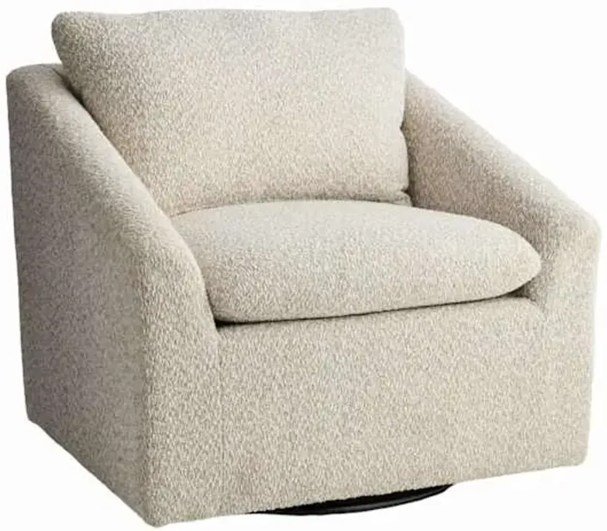 Loren Swivel Accent Chair, Stone