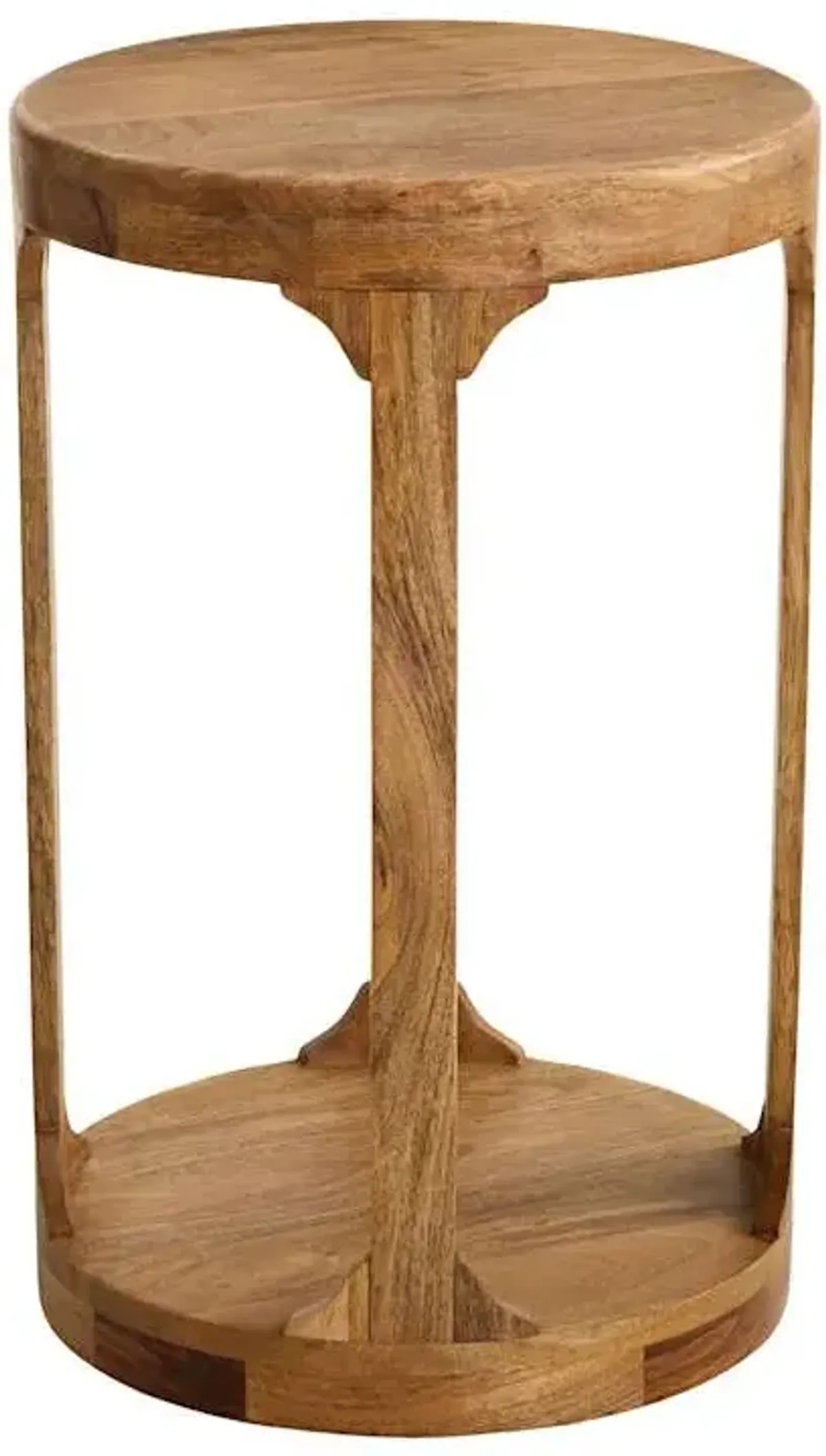 William Wooden Accent Table, Honey Oak Finish