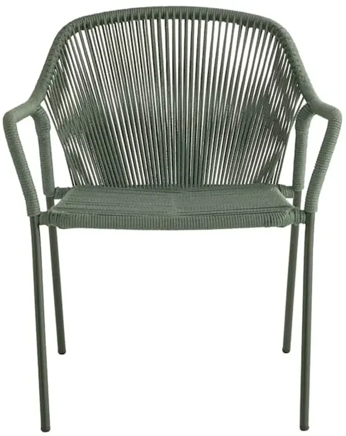 Augusta Stacking Rope Dining Chair, Blue Surf