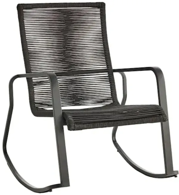Rope Rocking Chair, Black