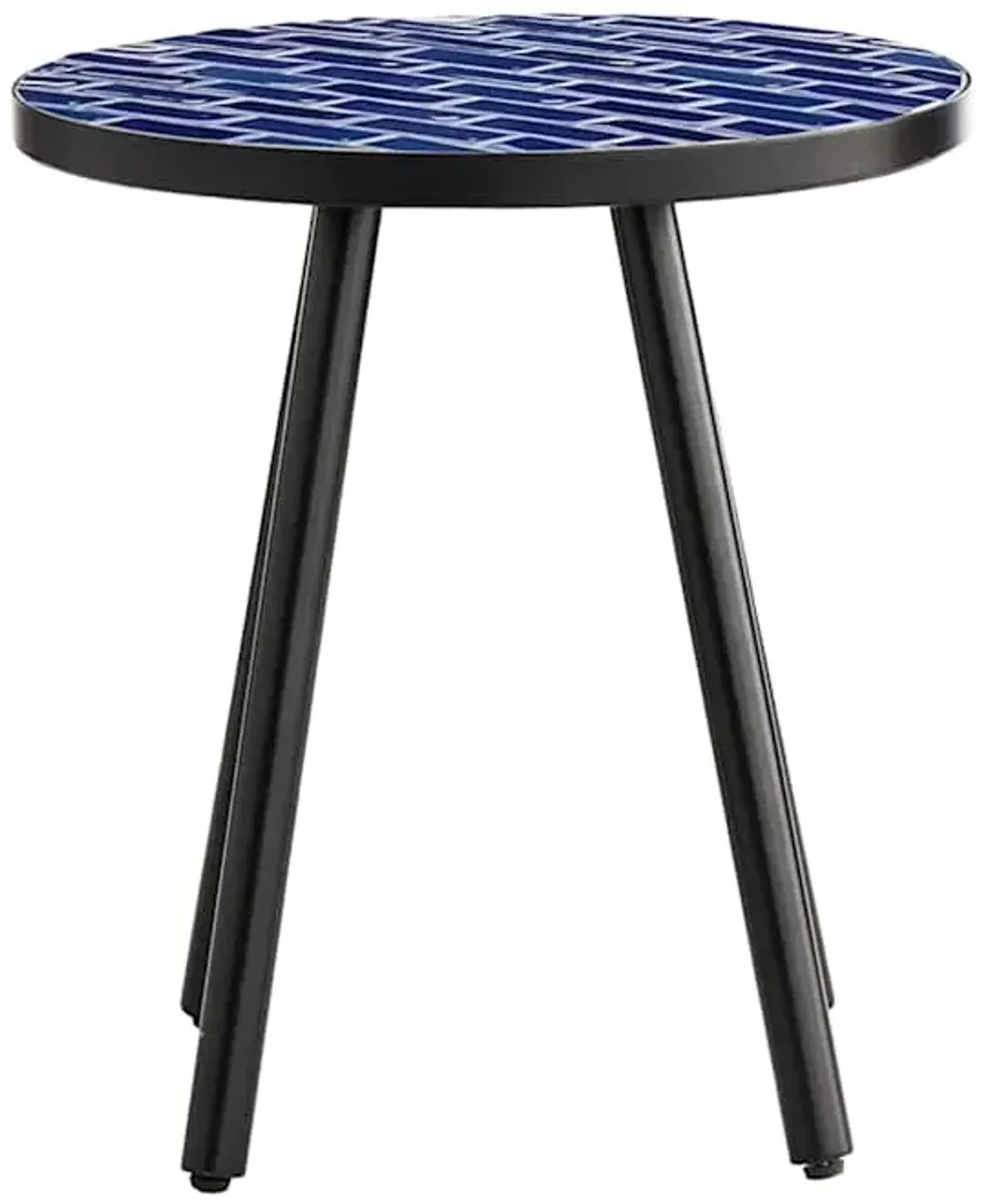 Fiji Mosaic Patio Side Table, Blue