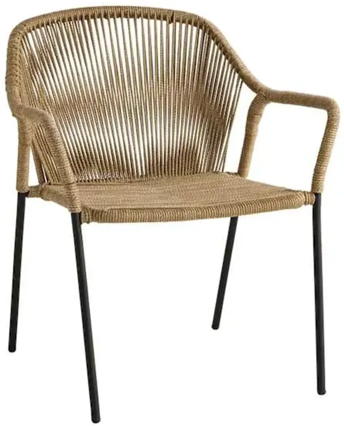 Augusta Stacking Rope Dining Chair, Natural