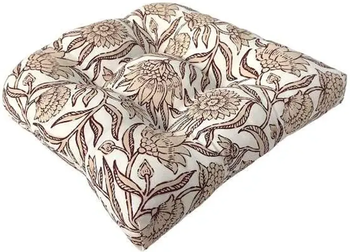 Artisan Floral & Hermosa Outdoor Wicker Seat Cushion