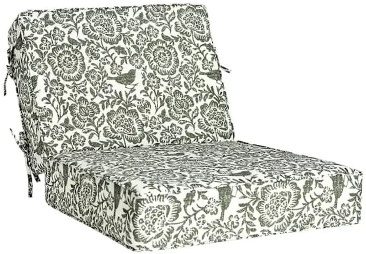 2-Piece Endive Floral Outdoor Deep Seat Cushion