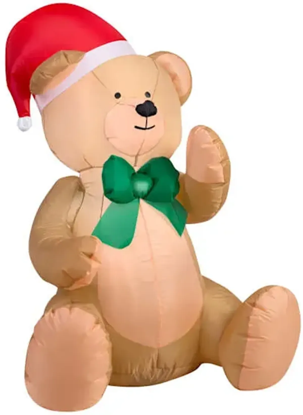 Holiday Light Teddy Bear Inflatable, 3'