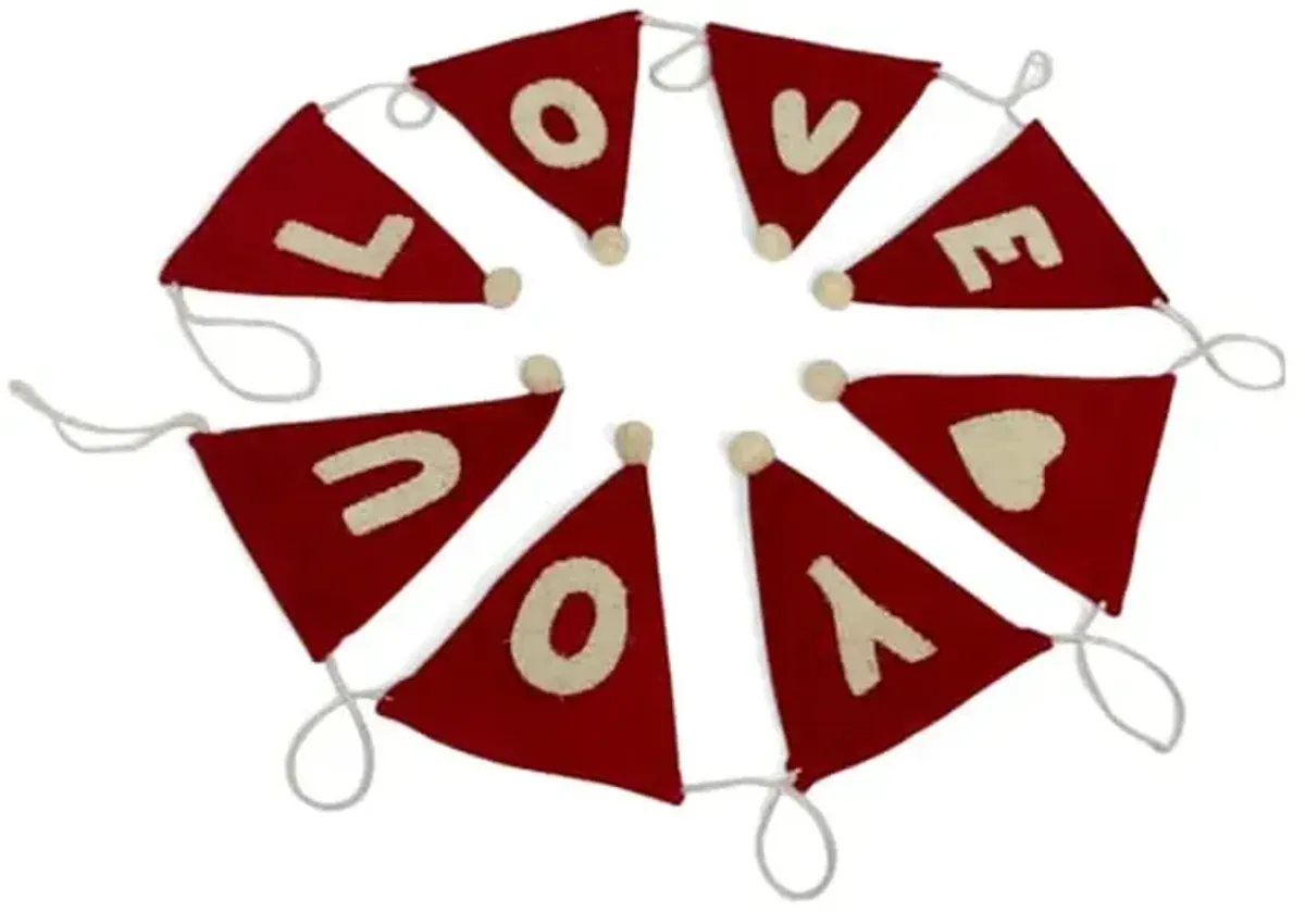 Red Felt Love Banner, 72"