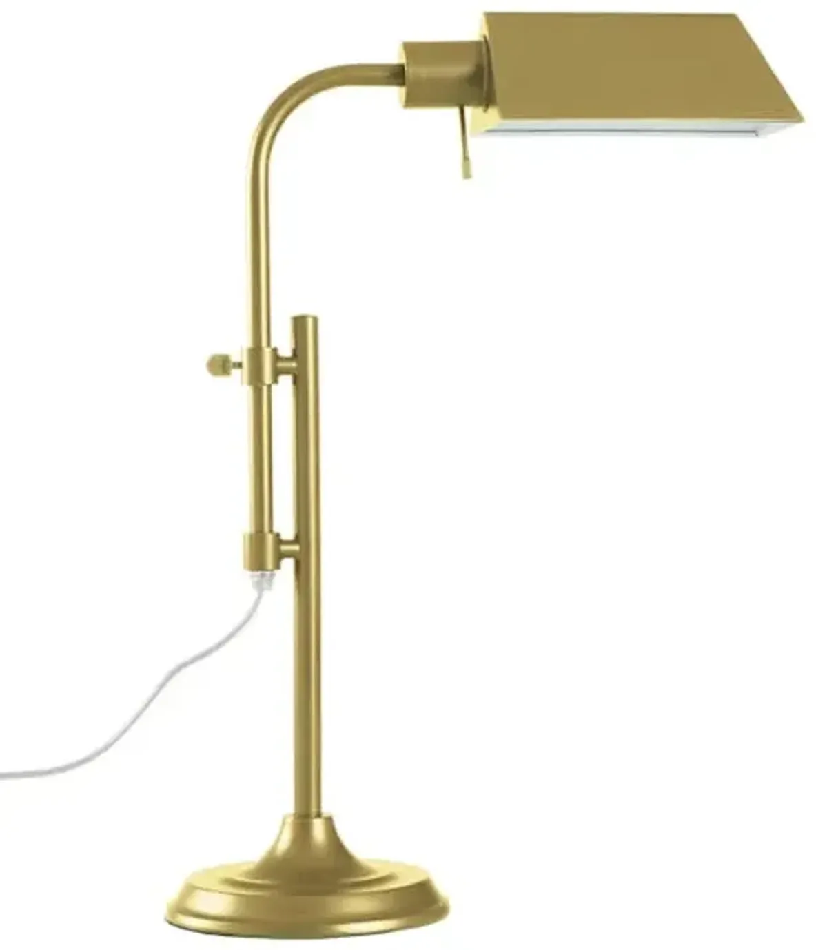 Brass Pharmacy Desk Lamp, 23"