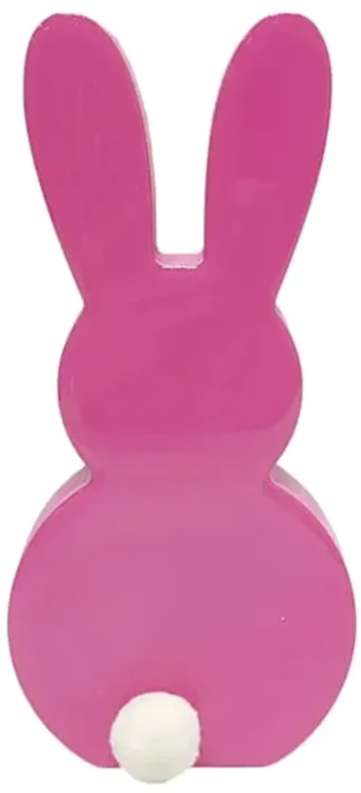 Pink Bunny Decor, 8"