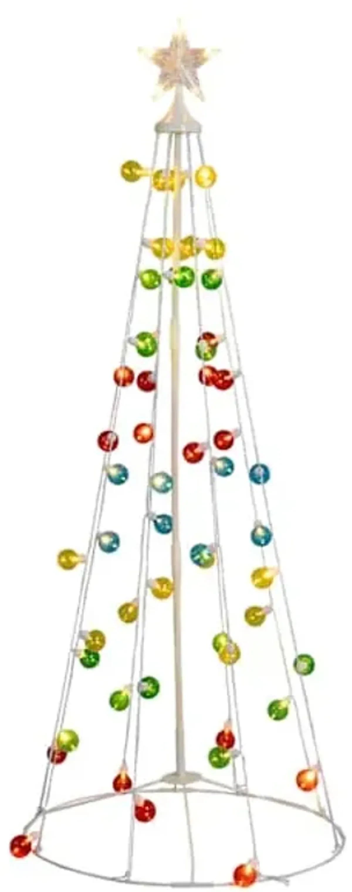 LED Warm White Color Globe Tree, 5'