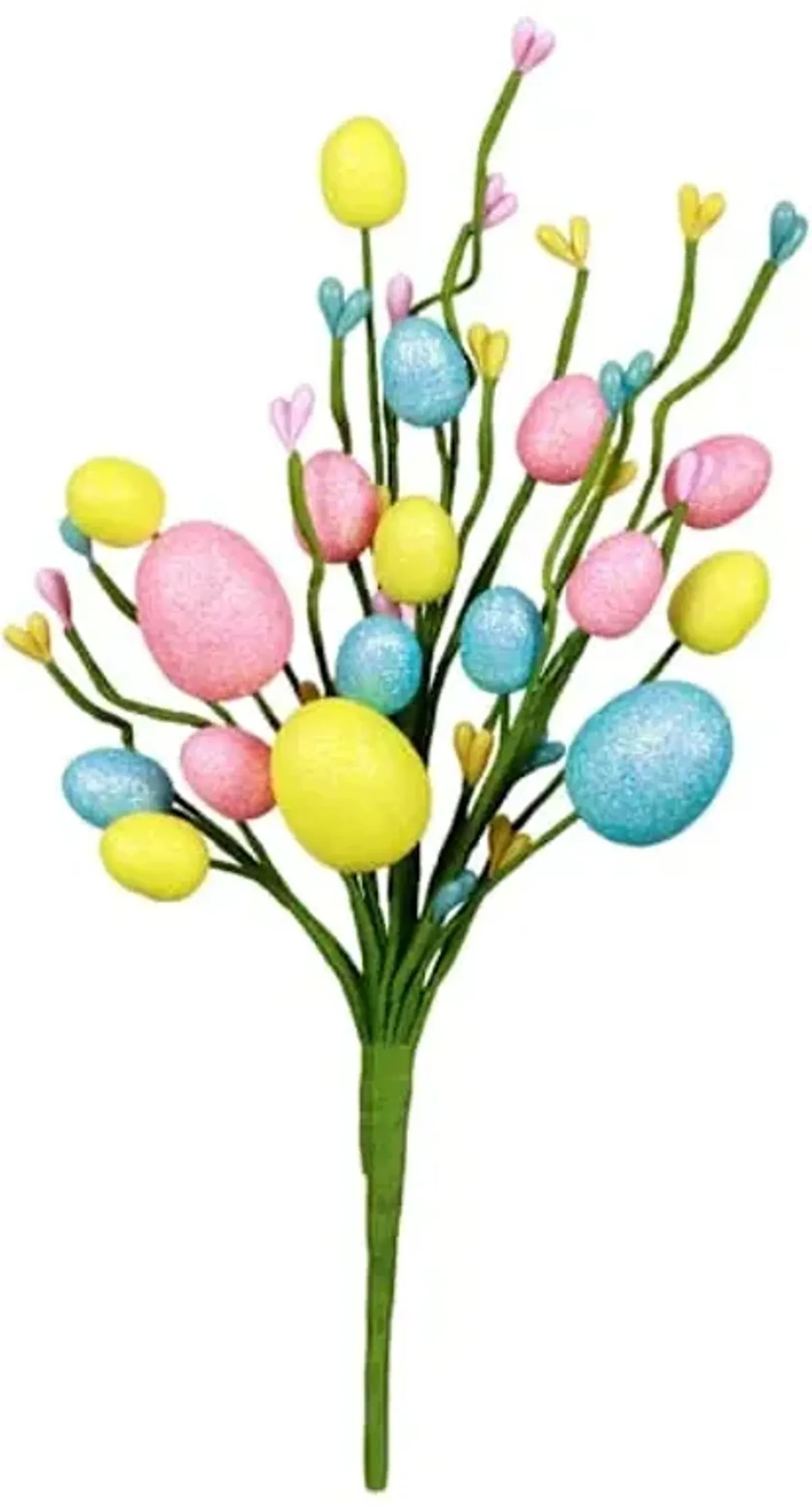 Glittery Eggs Stem, 12"