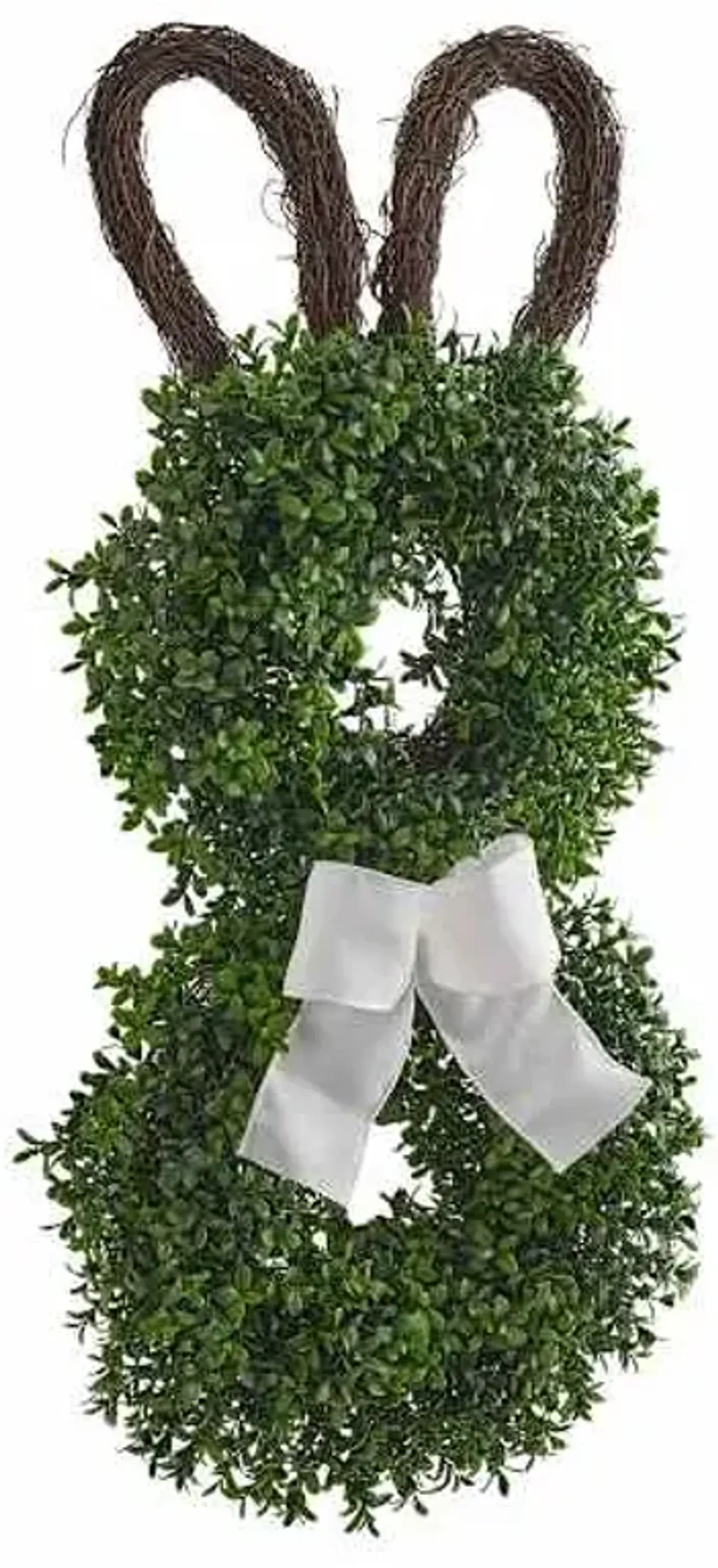 Boxwood Bunny Door Hanger, 28"
