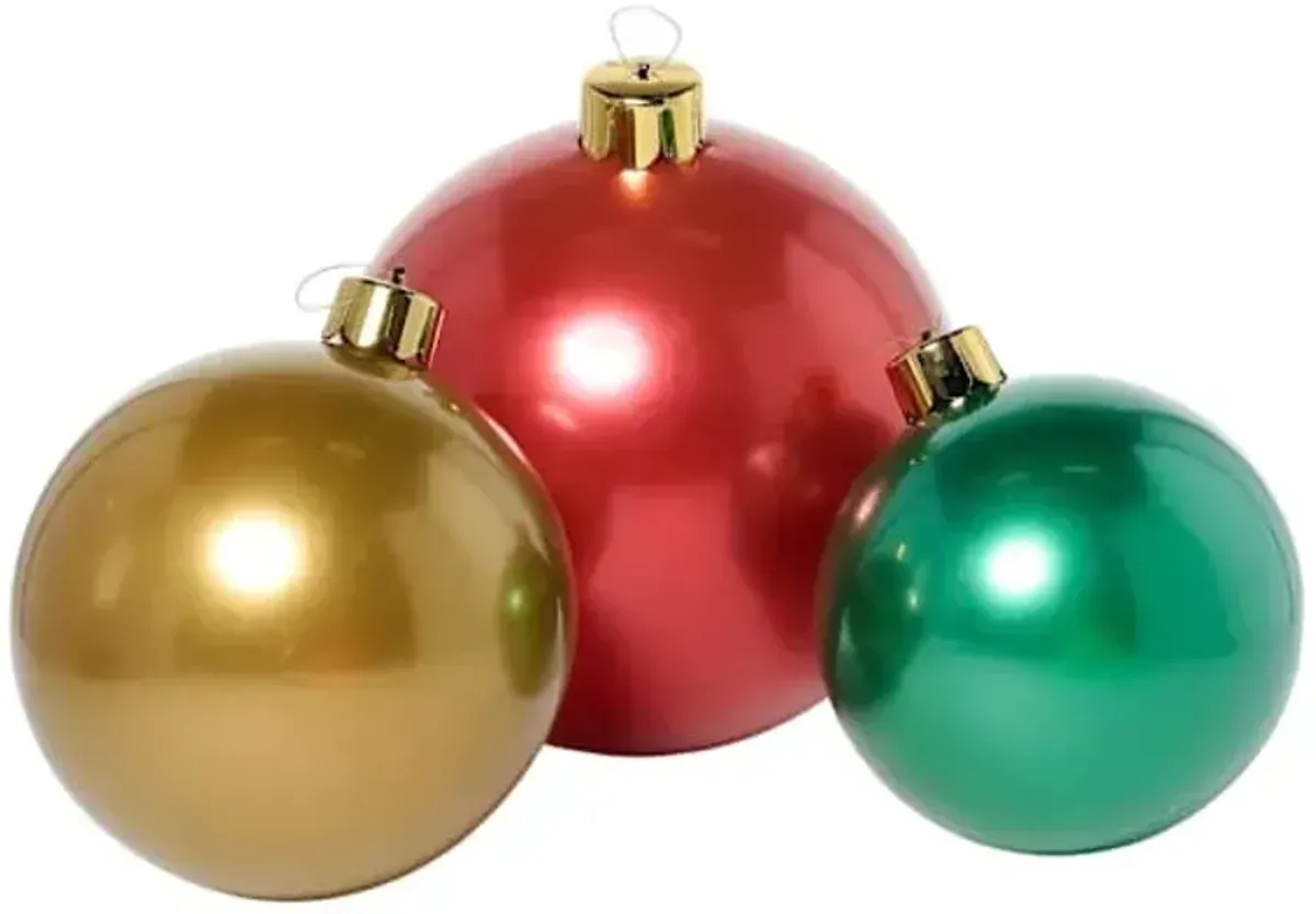 Set of 3 Traditional Holiballs