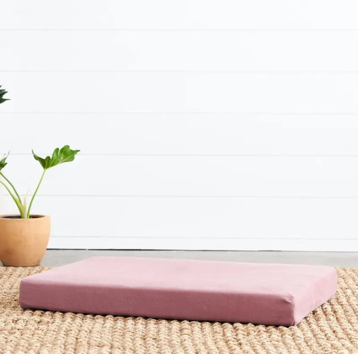 Organic Dog Bed + Pillow Bolster