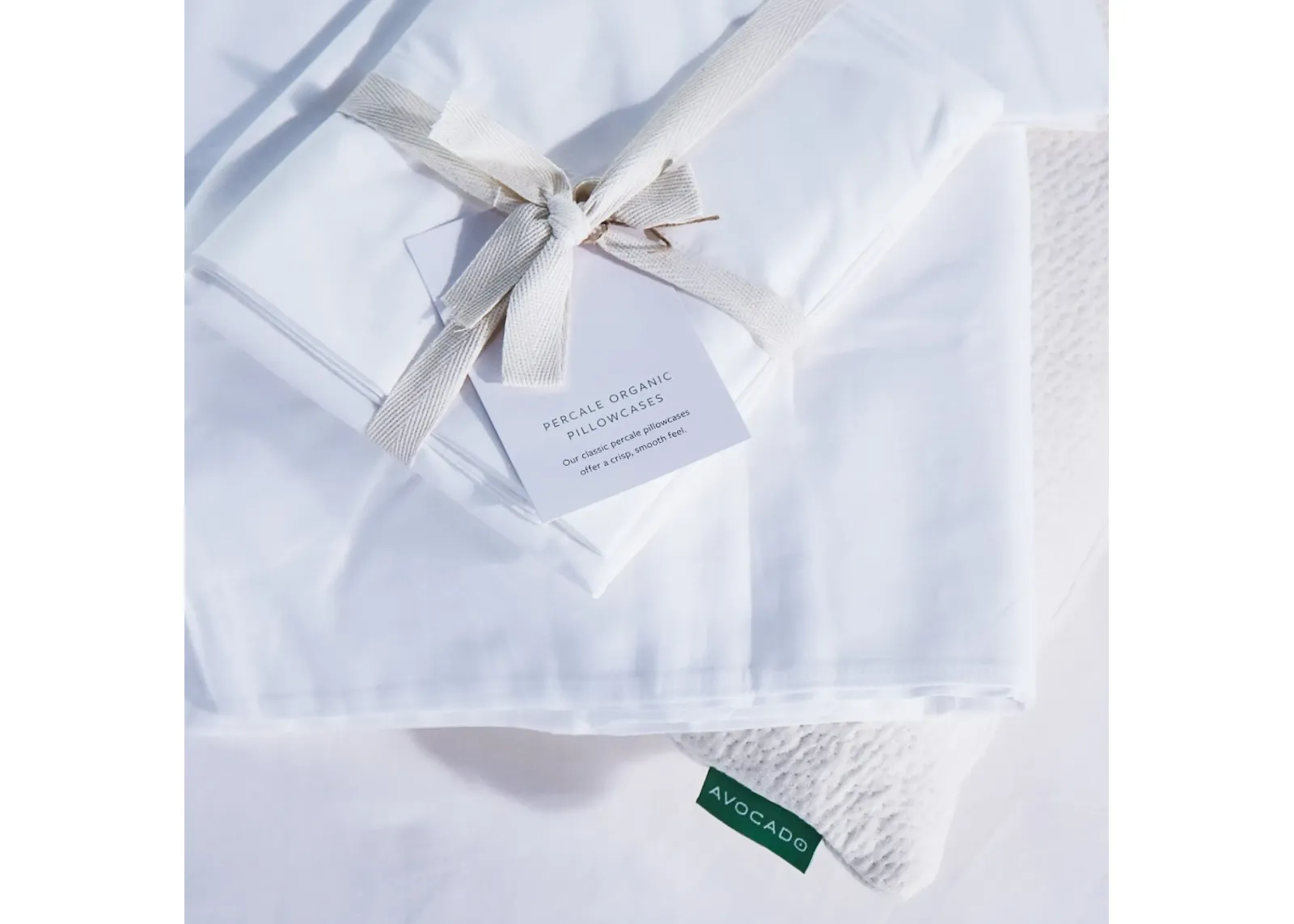 Percale Organic Cotton Pillowcases 270TC