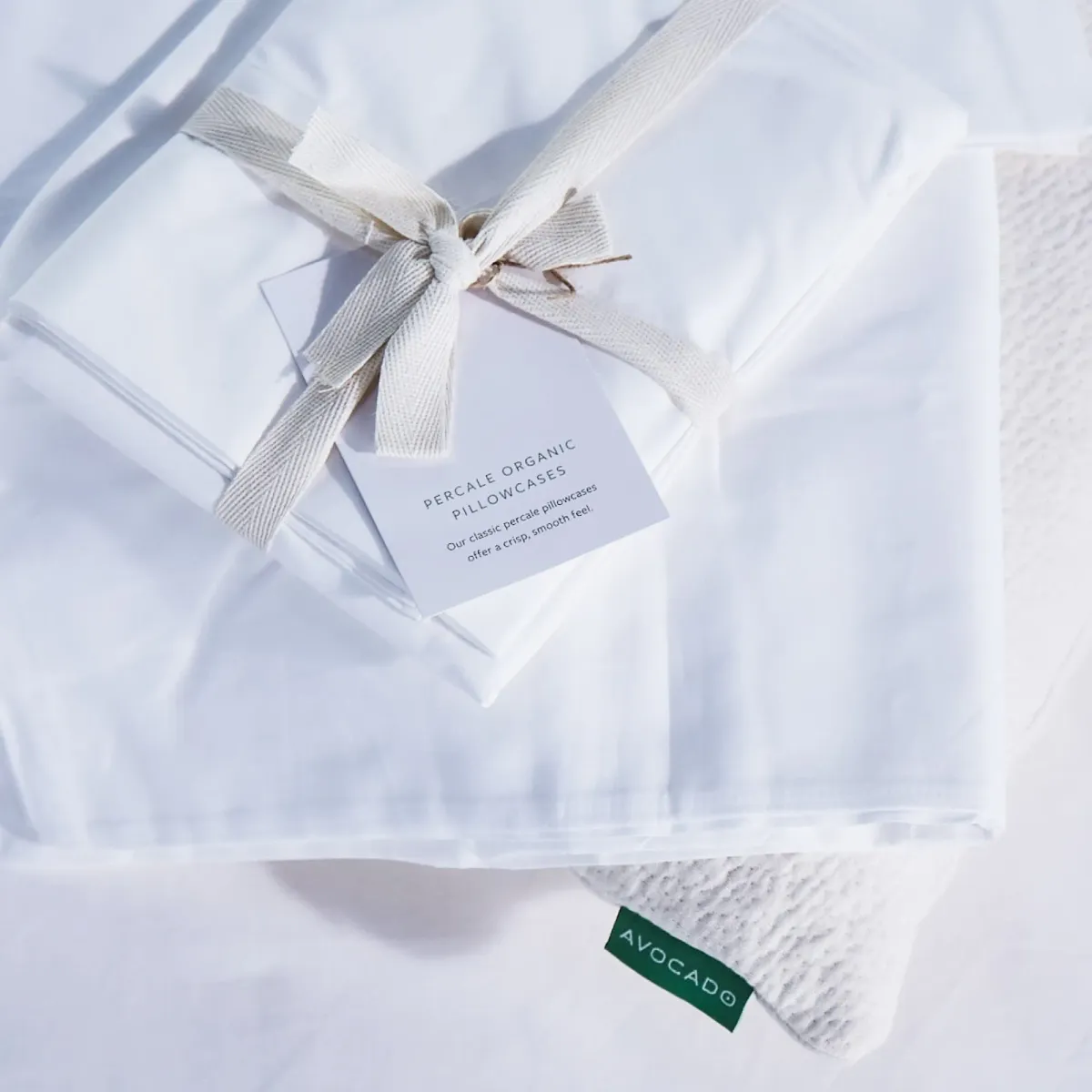 Percale Organic Cotton Pillowcases 270TC