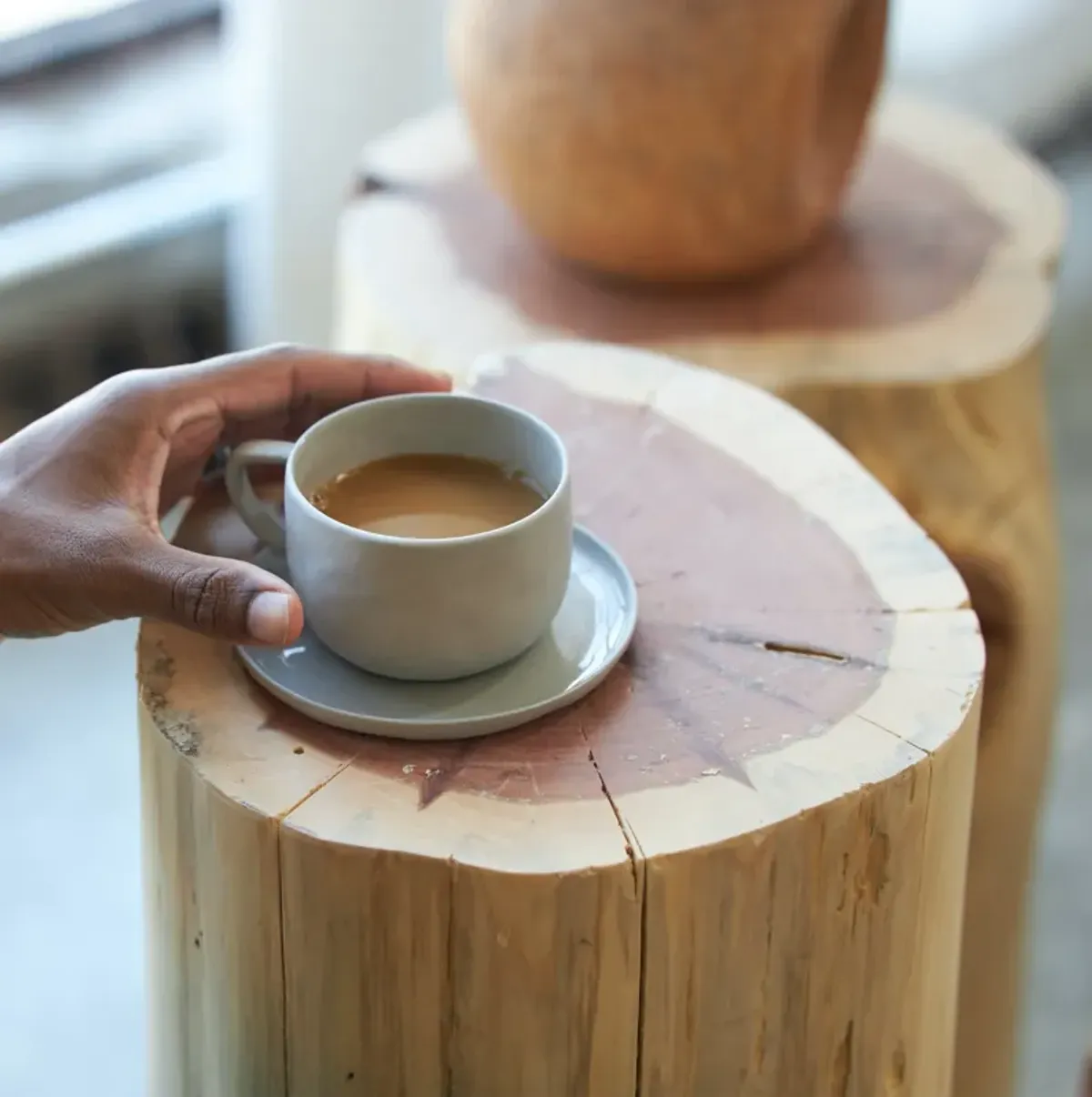 Cedar Stump Side Table