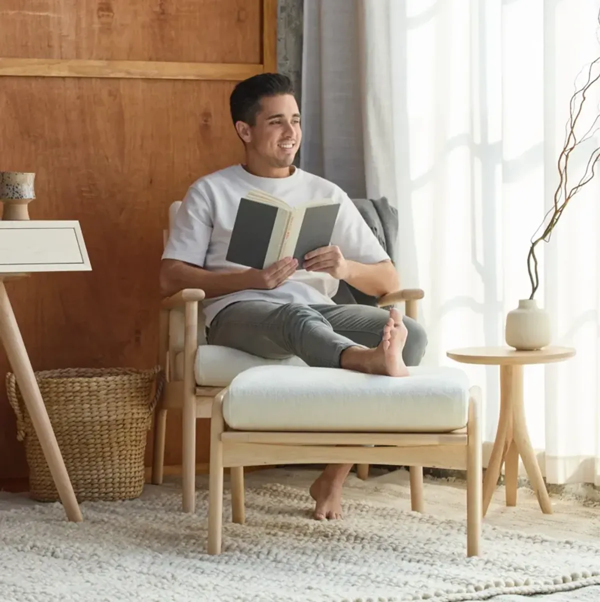 Wood Side Table