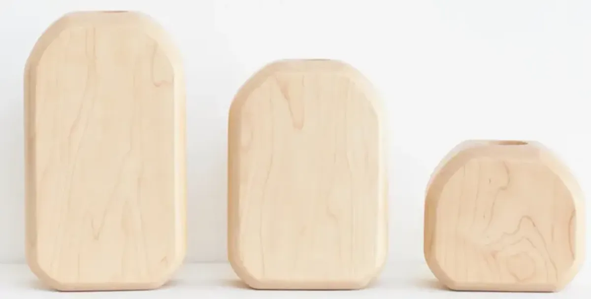 Zero Waste Wood Vases