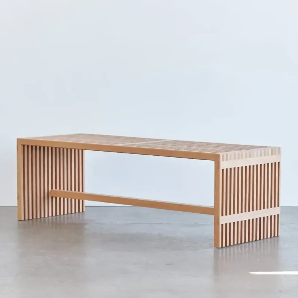 Zero Waste Slatted Bench