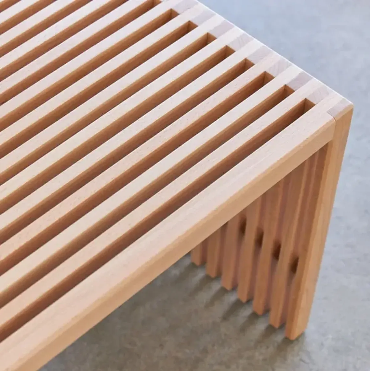 Zero Waste Slatted Bench