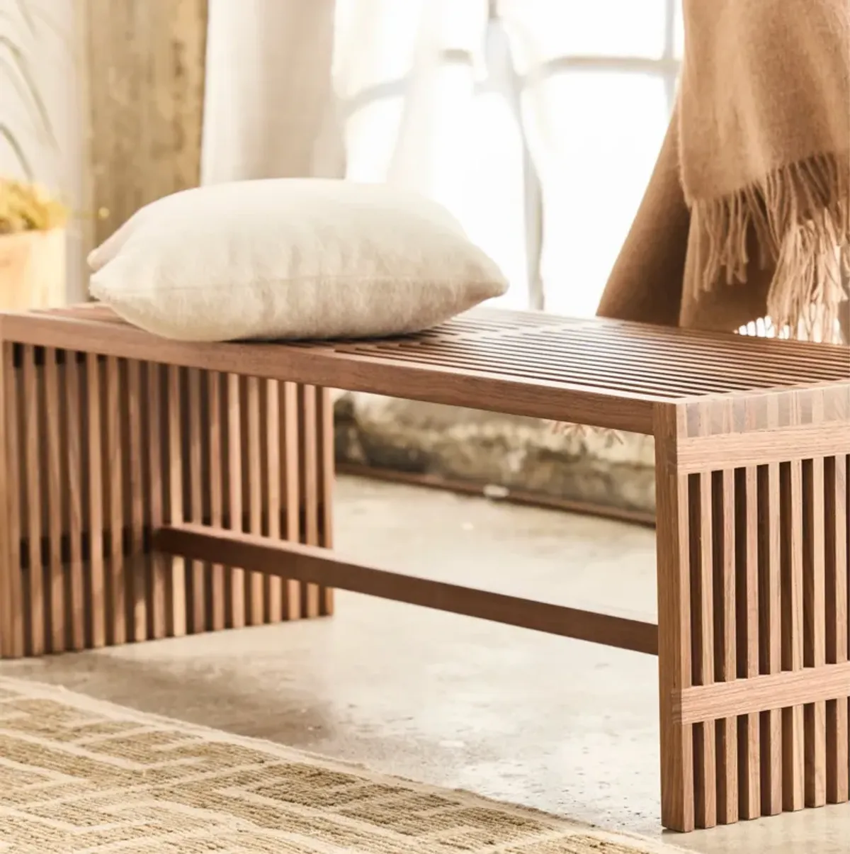 Zero Waste Slatted Bench