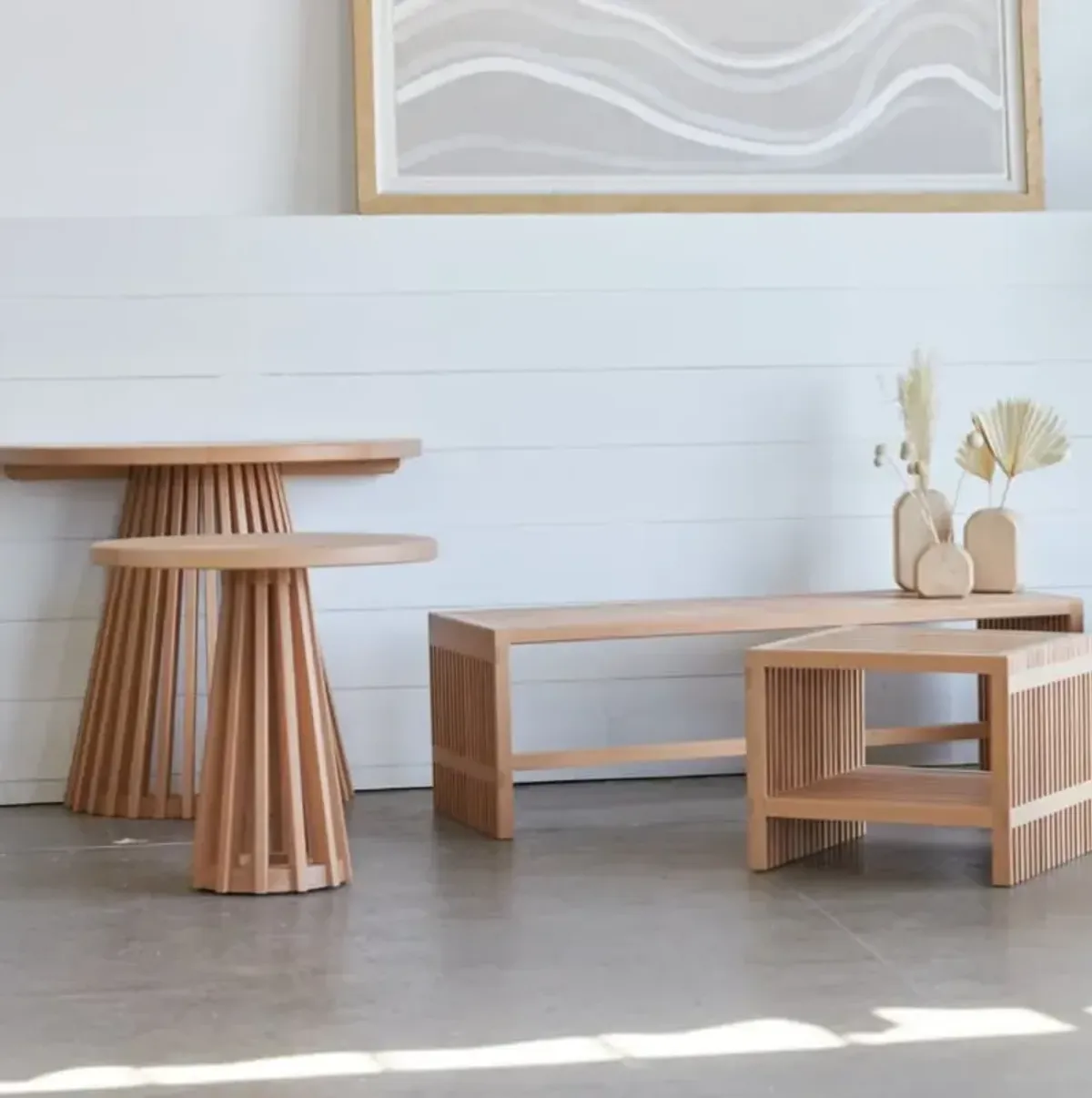 Zero Waste Slatted Side Table