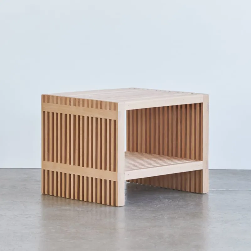 Zero Waste Slatted Side Table