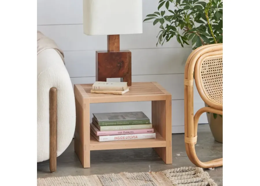 Zero Waste Slatted Side Table