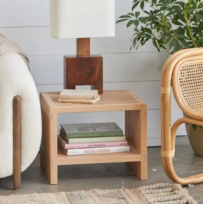 Zero Waste Slatted Side Table