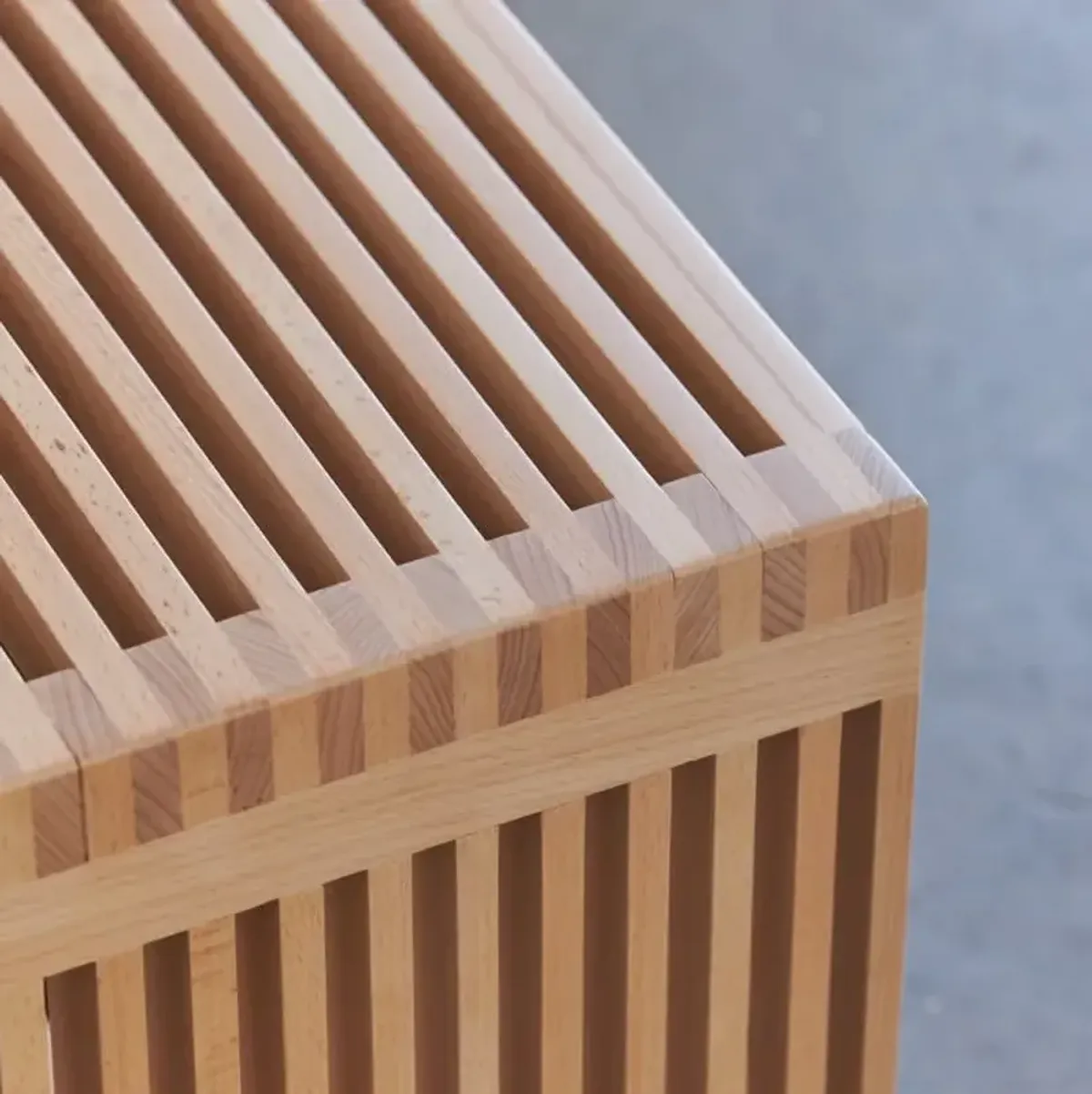 Zero Waste Slatted Side Table