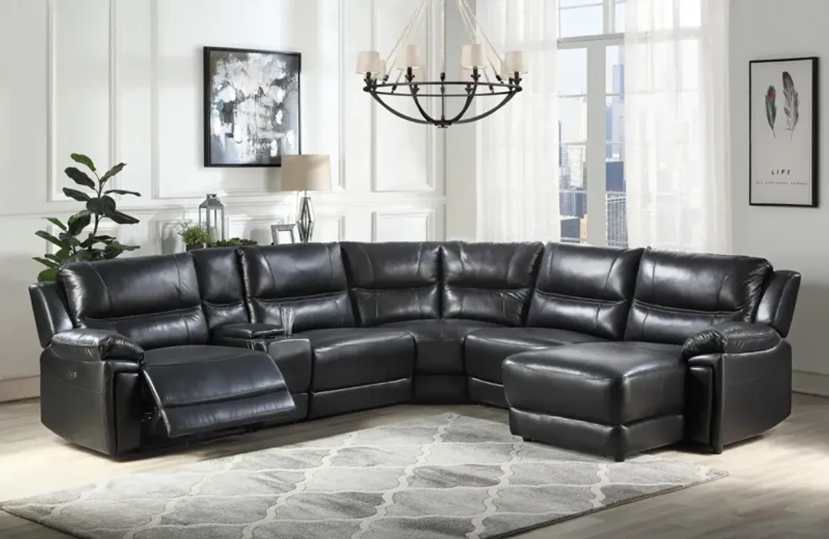 6 Piece Power Reclining Sectional