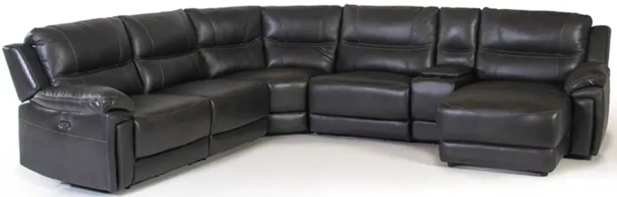 6 Piece Power Reclining Sectional