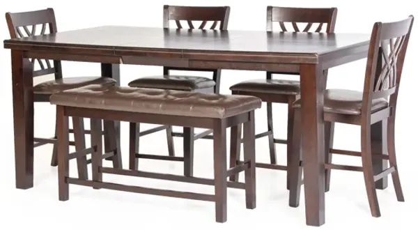 6 Piece Counter Height Dining Room Set