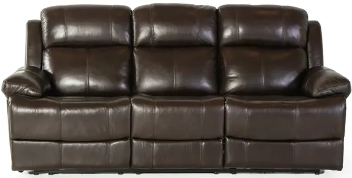 3 Piece Power Reclining Living Room Set - Top Grain Leather