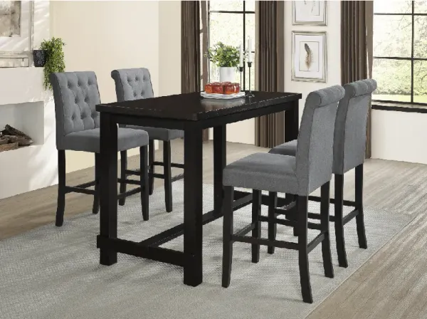 5 PIECE COUNTER HEIGHT DINING ROOM SET
