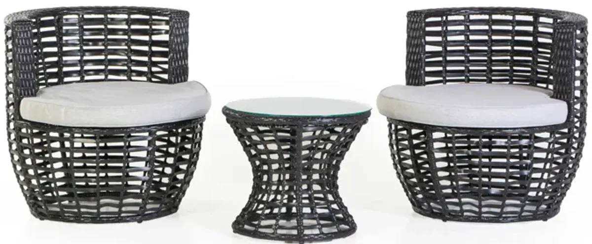 3 PIECE OUTDOOR LOUNGE SET