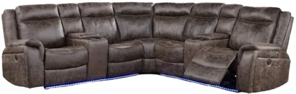 3 Piece Power Reclining Sectional