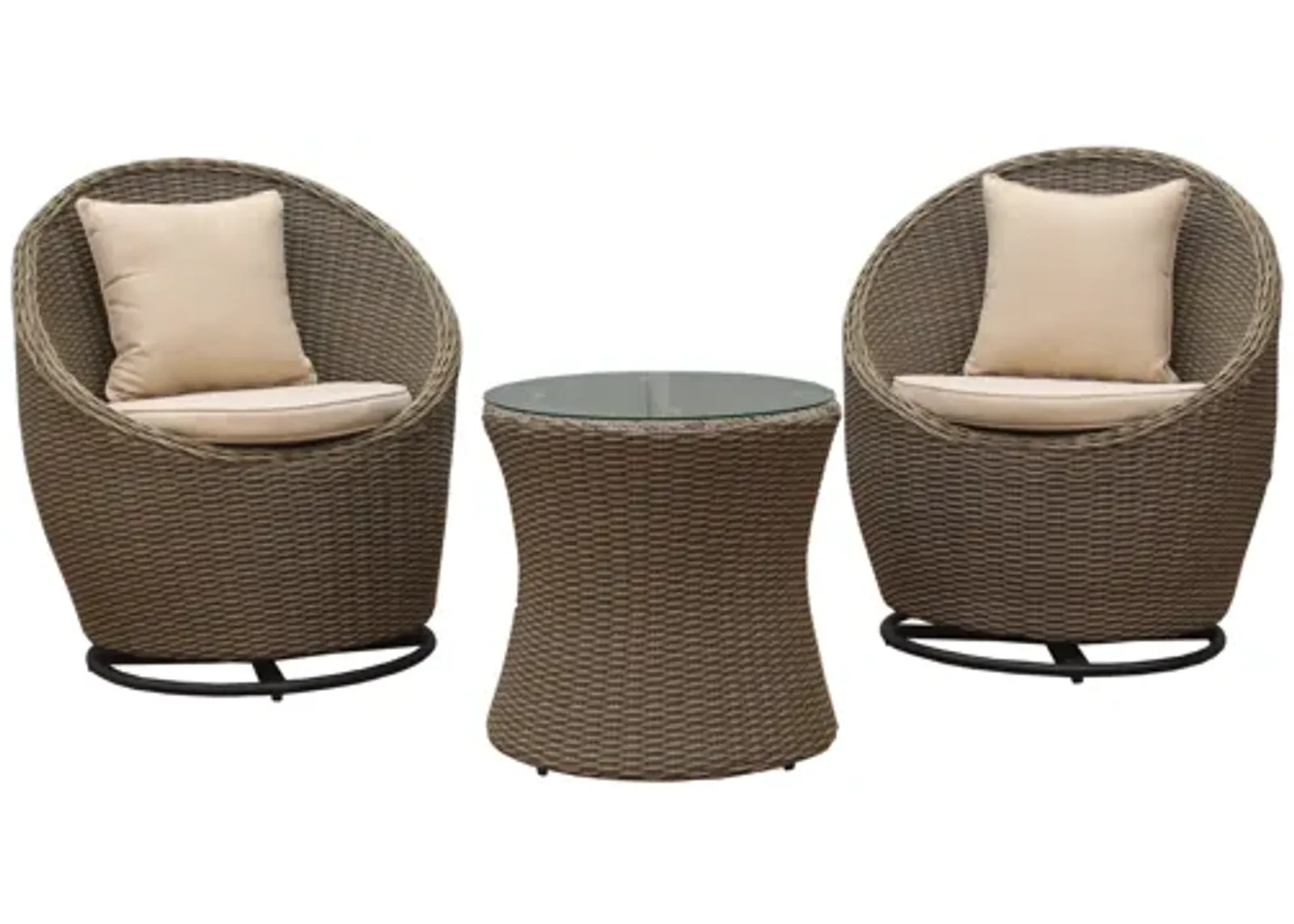 3 PIECE OUTDOOR LOUNGE SET