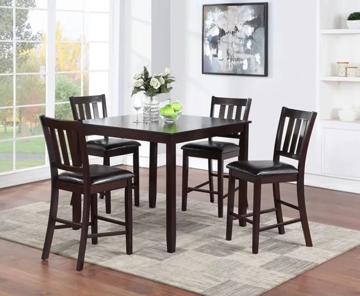 Cherry Counter-Height 5-Piece Dining Set