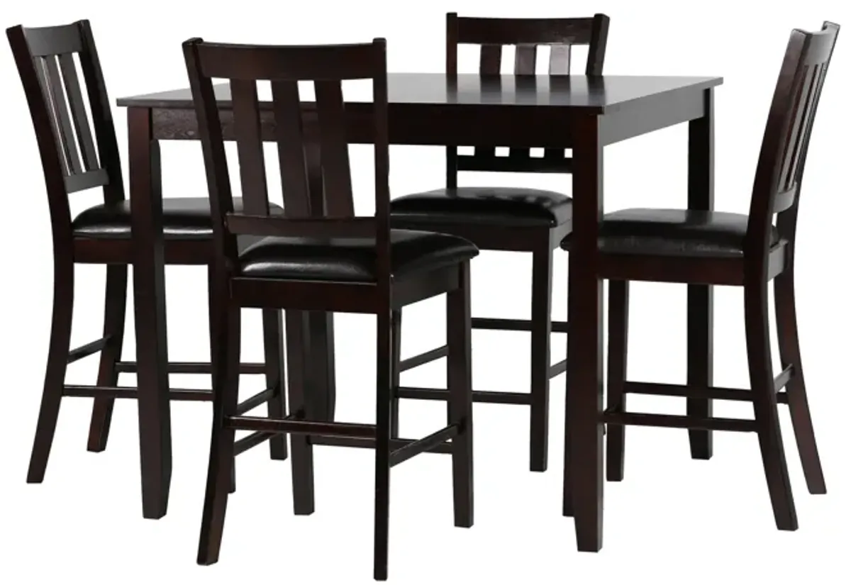 Cherry Counter-Height 5-Piece Dining Set
