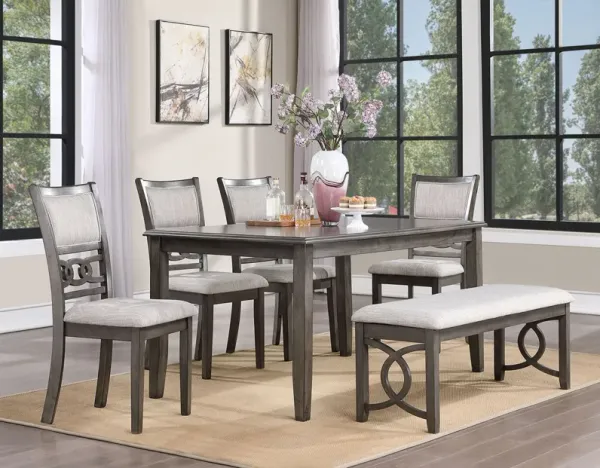 6 PIECE DINING ROOM SET
