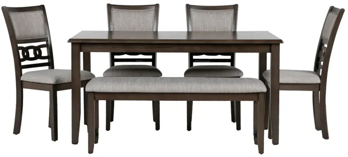 6 PIECE DINING ROOM SET