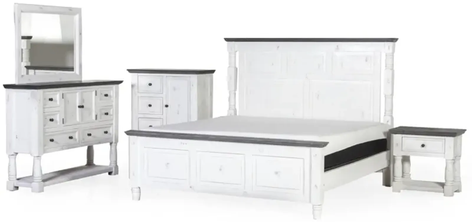 Stone 6 PIECE QUEEN BEDROOM SET