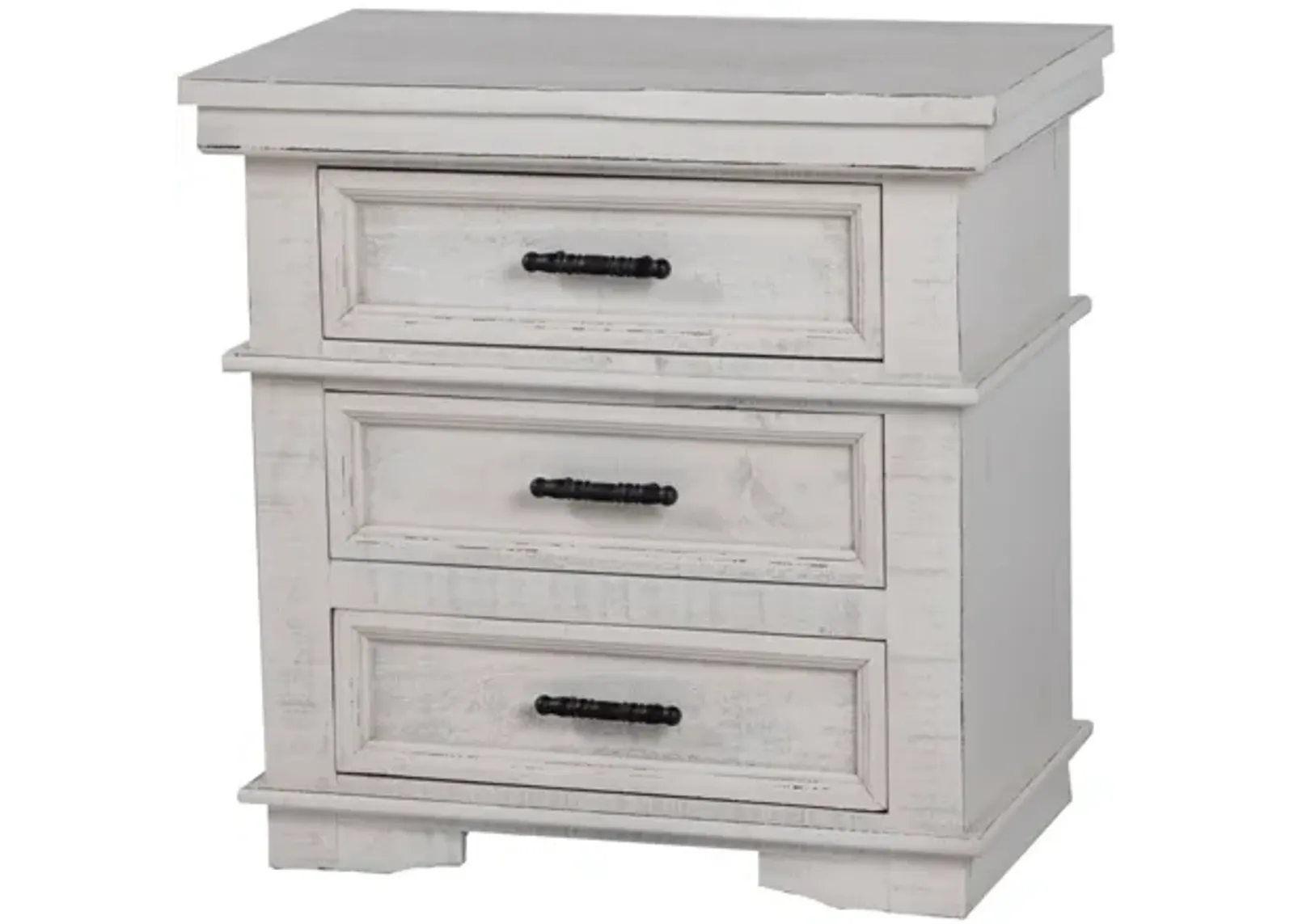 Charles-Nero White NIGHTSTAND