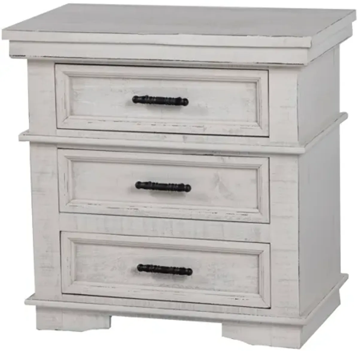 Charles-Nero White NIGHTSTAND