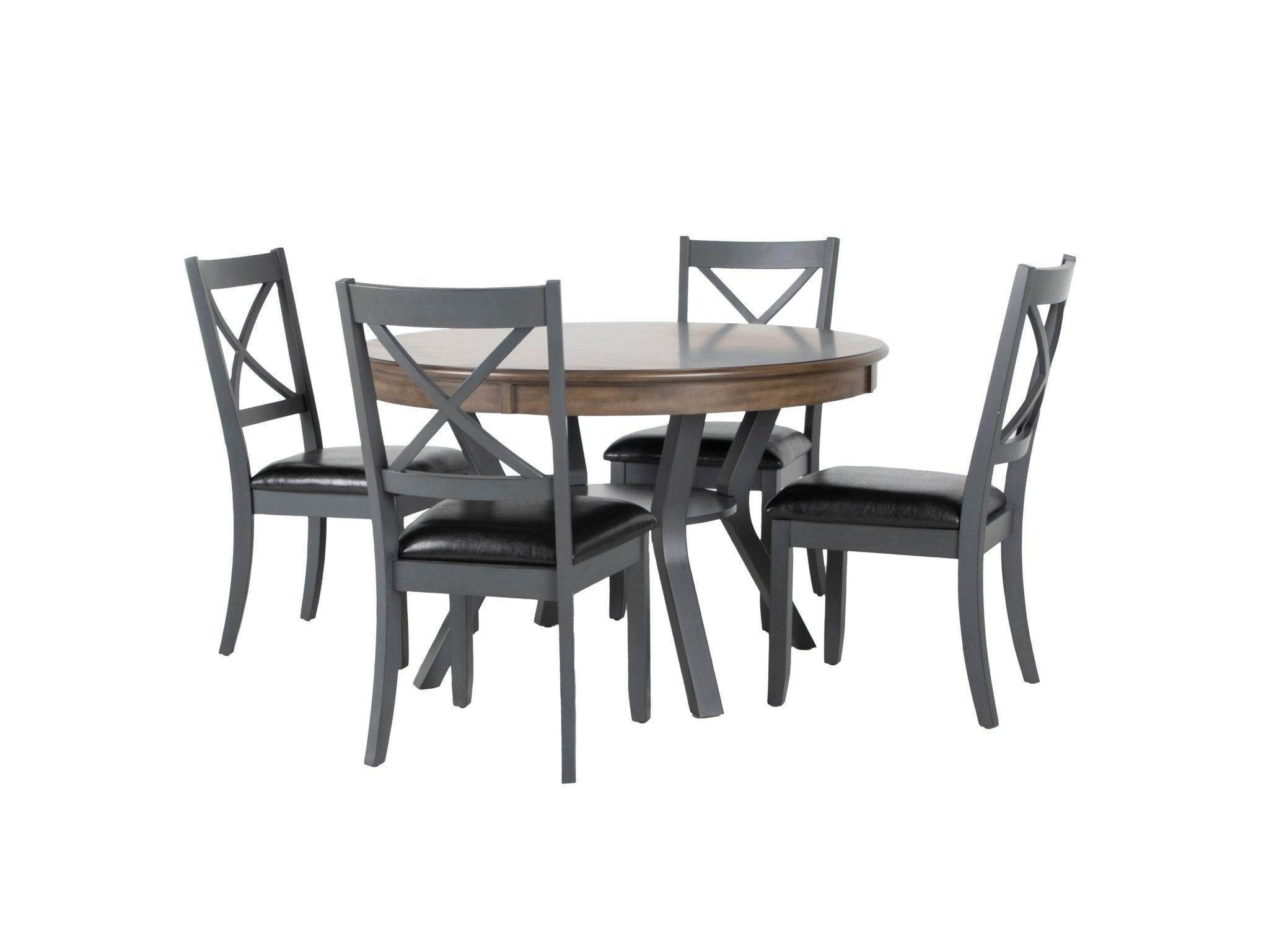 5 PIECE ROUND DINING ROOM SET